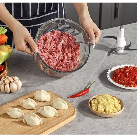 Máy xay thịt đa năng Seka SK2288 500W - Cối thủy tinh 2L, lưỡi thép chống gỉ, tiện ích cho bếp nhà bạn