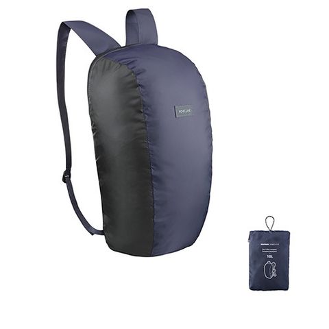 Balo Du Lịch Gấp Gọn 10L Travel 100 Decathlon Forclaz - Balo Nhỏ Gọn, Dễ Mang Theo Khi Du Lịch, Thiết Kế Thông Minh