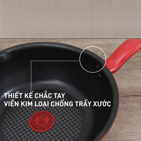 Chảo Chống Dính Tefal So Chef 21cm - Nhôm Cao Cấp, Phủ Titanium, Tương Thích Bếp Từ, Đáy Sâu, Chịu Nhiệt Tối Đa 400°C