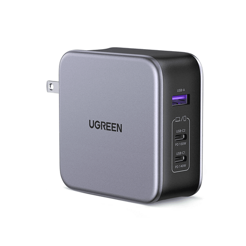 Củ Sạc Nhanh 3 Cổng Ugreen Nexode GaN 140W CD289 - Sạc Đa Năng Cho Laptop & Điện Thoại Với Công Nghệ PD 3.1 và GaN II