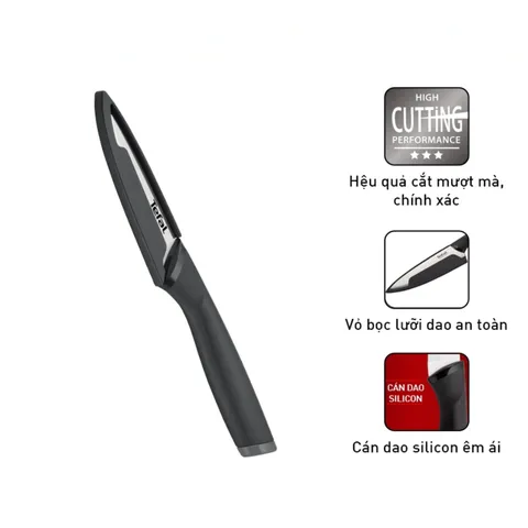 Dao Gọt Trái Cây Tefal Comfort K2213504 - Lưỡi Dài 9cm Sắc Bén, Chống Trầy Xước, Dụng Cụ Nhà Bếp Tiện Dụng