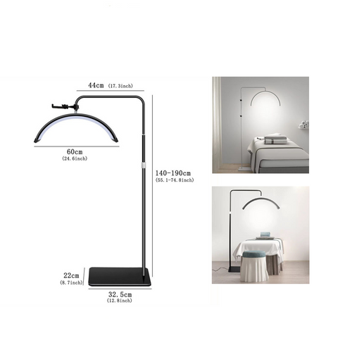 Đèn Led Spa Dáng Bán Nguyệt 360 Bóng Chỉnh Sáng - Thiết Bị Chiếu Sáng Cho Trung Tâm Làm Đẹp, Thẩm Mỹ