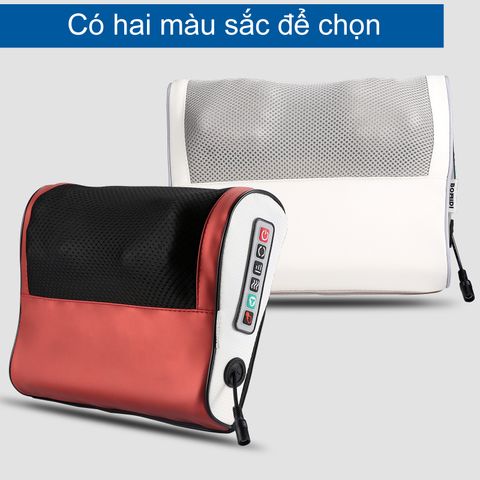 Gối Massage Hồng Ngoại 20 Bi Bomidi MP1 - Thiết Bị Massage Chuyên Dụng Giảm Đau, Thư Giãn Cơ Bắp, Tiện Lợi Sử Dụng Tại Nhà