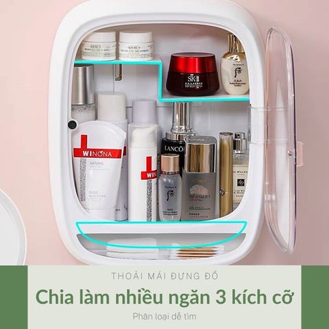 Kệ Dán Tường Đa Năng Horoki 3635 - Chống Bụi, Thiết Kế Sang Trọng, Tối Ưu Không Gian, Đựng Đồ Mỹ Phẩm và Nhà Tắm