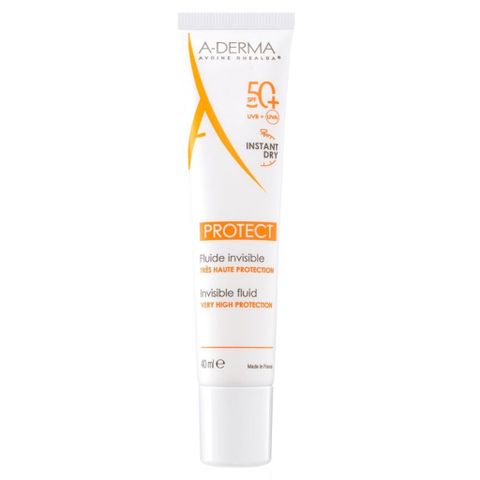 Kem Chống Nắng ADerma Protect Invisible Fluid SPF 50+ Cho Da Dầu Nhạy Cảm - Thấm Nhanh Trong 3 Giây, Bảo Vệ Da Tối Ưu