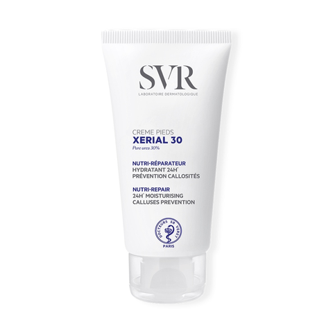 Kem Dưỡng Ẩm Chống Nẻ Bàn Chân SVR Xerial 30 Creme Pieds 50ml - Giải Pháp Chăm Sóc Da Khô & Nứt Nẻ, Chứa Ure 30% và Vitamin B5
