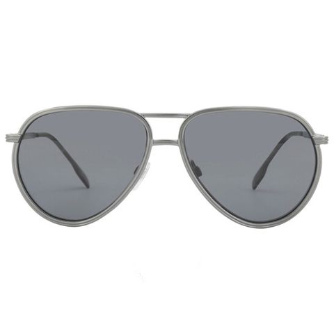 Kính mát nam Burberry Scott Polarized Dark Grey Pilot Men's Sunglasses BE3135 114481 59