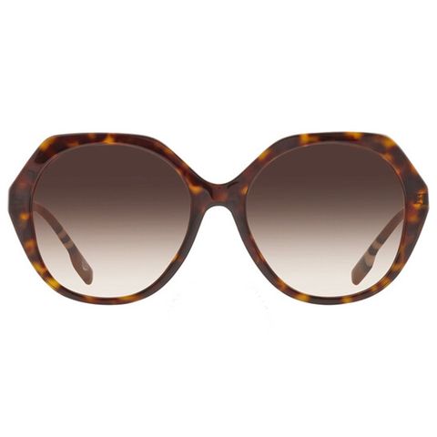 Kính mát nữ Burberry Brown Gradient Geometric Ladies Sunglasses BE4375F 401713 57