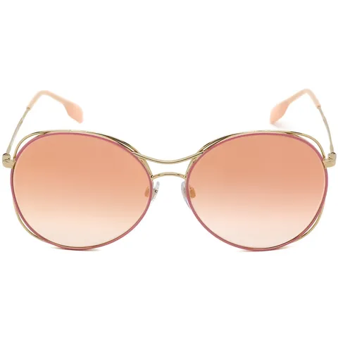 Kính mát nữ Burberry Pink Mirror Gradient Round Ladies Sunglasses BE3105 11096F 60