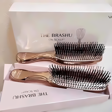 Lược Đa Năng The Brashu Dr Scalp - Lược Massage Tóc Chăm Sóc Da Đầu, Làm Sạch Gàu, Kích Thích Phát Triển Nang Tóc