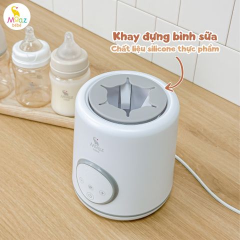 Máy Lắc và Giữ Ấm Bình Sữa Moaz Bebe MB079 - Thiết Bị Thông Minh Giúp Mẹ Tiện Lợi, Giữ Nhiệt và Lắc Sữa Đều Ổn Định
