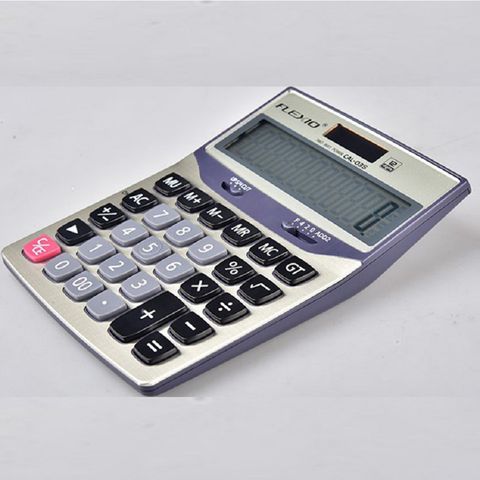 Máy Tính Cầm Tay Flexoffice FLEXIO CAL-03S - Màn Hình LCD 12 Chữ Số, Chất Liệu Acrylic, Nguồn Năng Lượng Sạch