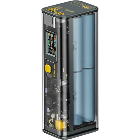 Pin Sạc Dự Phòng Sharge Storm 2 Liquid 25600mAh 100W - Màn Hình LED Thông Minh, Sạc Nhanh, Thiết Kế Cyberpunk
