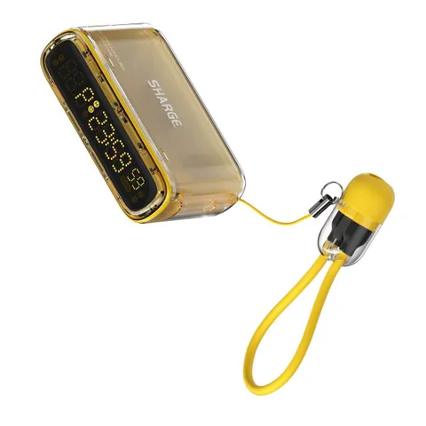 Pin sạc dự phòng Shargeek Starship Seer 10000mAh 35W có đồng hồ kỹ thuật số đa năng - Sạc nhanh, Dự đoán thời gian sạc, Thiết kế tiện lợi