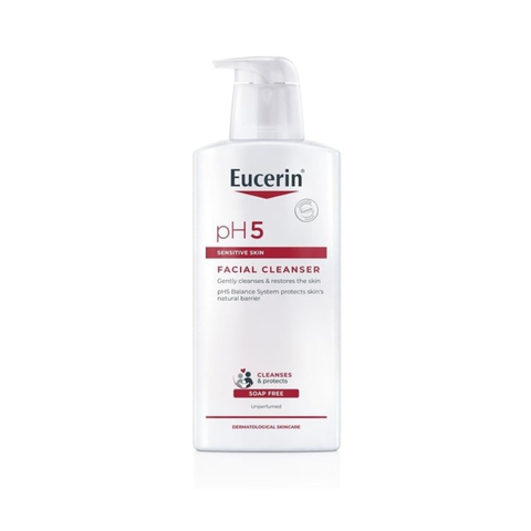 Sữa rửa mặt Eucerin pH5 400ml - Làm sạch dịu nhẹ cho da nhạy cảm, Cân bằng độ pH, Dưỡng ẩm cho làn da mềm mại