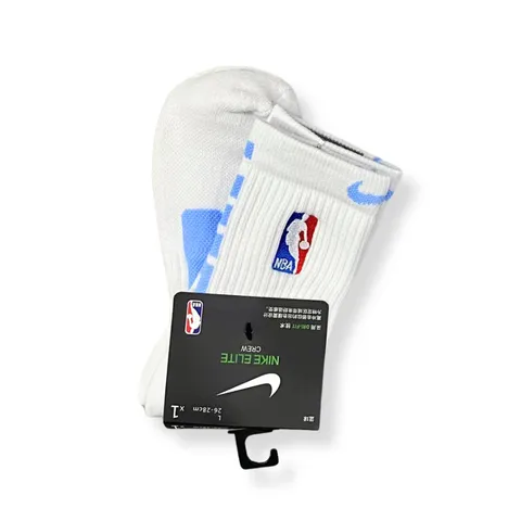 Tất bóng rổ Nike Training NBA Elite Crew SX7588-06 màu trắng xanh