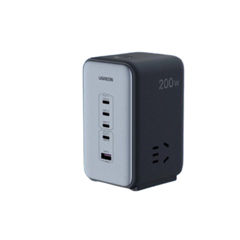 Trạm Sạc Nhanh 7in1 Ugreen GaN Power Strip 200W - Sạc Đa Năng 5 Thiết Bị Đồng Thời, 2 Ổ Cắm AC Tiện Lợi