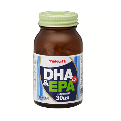 Viên uống DHA & EPA 500 Yakult - Hỗ trợ bổ não, tăng cường trí nhớ, cải thiện chức năng não bộ, sức khỏe tốt cho mọi lứa tuổi