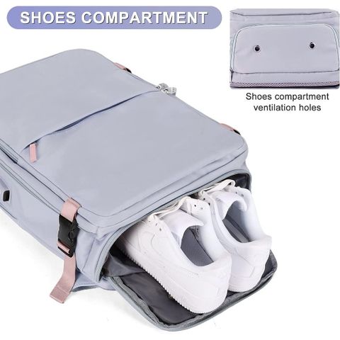 Balo du lịch Ceymme chống nước cho laptop 15,6 inch - Balo thời trang nữ đa năng, chịu lực tốt, chống trộm, nhiều ngăn tiện lợi