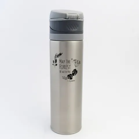 Bình Giữ Nhiệt Inox Forest Collection Zebra 500ml - Nắp Bật Van Nhấn 2 Chiều Thông Minh, Chống Rò Rỉ, Giữ Nhiệt Lên Đến 12 Giờ