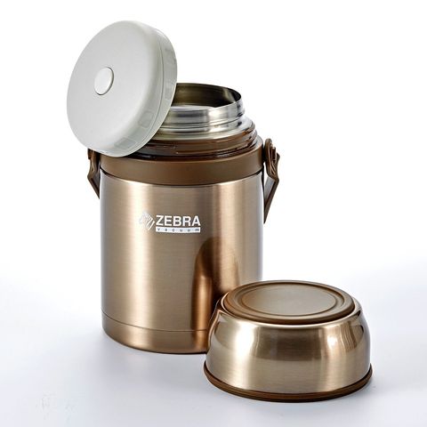 Hộp Cơm Giữ Nhiệt Inox 1L Zebra 152435 - Thiết Kế Miệng Rộng Chống Rò Rỉ, Bảo Quản Thức Ăn Lên Đến 12h