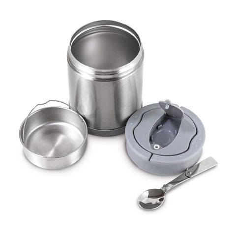 Hộp cơm giữ nhiệt Merry Meal Zebra 1,5L - Chất liệu inox cao cấp, có muỗng và ngăn phụ tiện lợi, giữ nóng lâu, không chứa BPA