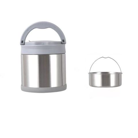 Hộp cơm giữ nhiệt Merry Meal Zebra 1,5L - Chất liệu inox cao cấp, có muỗng và ngăn phụ tiện lợi, giữ nóng lâu, không chứa BPA