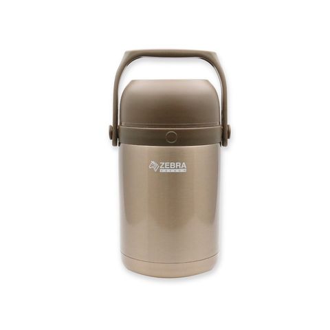 Hộp cơm giữ nhiệt Camen Inox 1.8L Zebra 152440 - Dung tích lớn, thiết kế hiện đại, giữ nóng/lạnh đến 12h, bao gồm 3 hộp nhỏ tiện lợi.