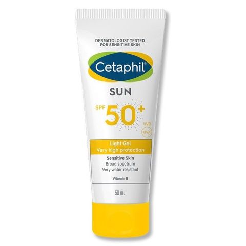 Gel Chống Nắng Cho Da Nhạy Cảm Cetaphil Sun SPF50+ Light Gel - Chống UVA/UVB, Duy Trì Độ Ẩm, Dễ Thấm, 50ml