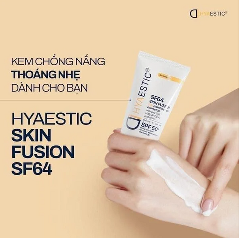 Kem Chống Nắng Hyaestic SF64 Skin Fusion SPF50+ - Bảo Vệ Da Tối Đa Trước Tia UV và Ô Nhiễm, Phù Hợp Mọi Loại Da 50ml