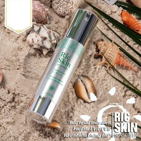 Kem Chống Nắng Dưỡng Trắng Ric Skin Tone Up UV SPF 50+ - Bảo Vệ Da, Giảm Nám, Dưỡng Trắng, Phù Hợp Nhiều Loại Da