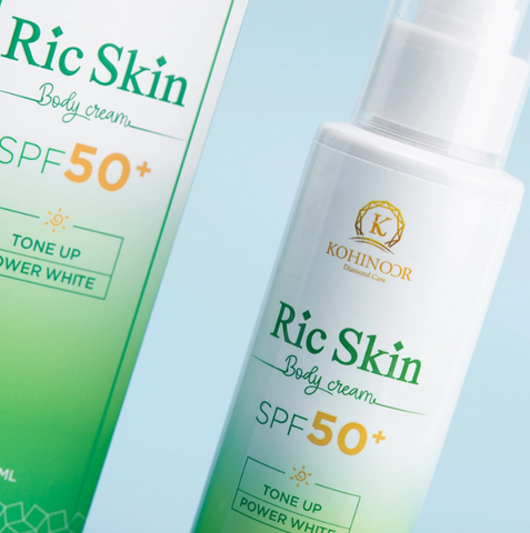 Kem Chống Nắng Toàn Thân Ric Skin Body Cream SPF 50+ - Dưỡng Trắng, Chống Nước, Phù Hợp Mọi Loại Da, 100ml