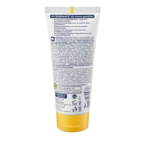 Kem Chống Nắng Trẻ Em Sundance MED Ultra Sensitiv Kids SPF50+ - Dưỡng Ẩm, Bảo Vệ Da Nhạy Cảm, Không Chứa Octocrylene, 100ml