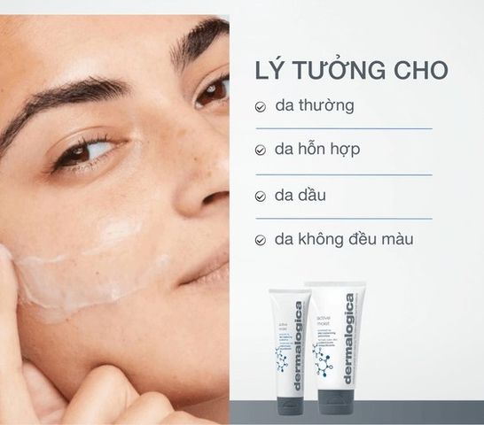 Kem Dưỡng Ẩm Dermalogica Active Moist - Dành Cho Da Dầu & Hỗn Hợp, Cải Thiện Kết Cấu Da, Khóa Ẩm Tiêu Chuẩn, Chống Kích Ứng