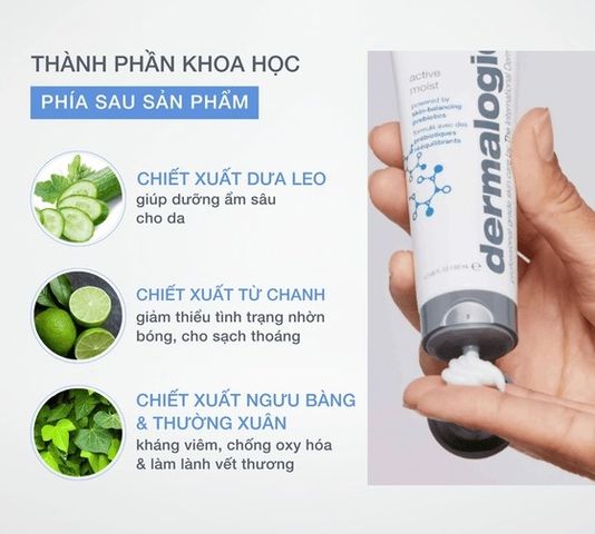 Kem Dưỡng Ẩm Dermalogica Active Moist - Dành Cho Da Dầu & Hỗn Hợp, Cải Thiện Kết Cấu Da, Khóa Ẩm Tiêu Chuẩn, Chống Kích Ứng