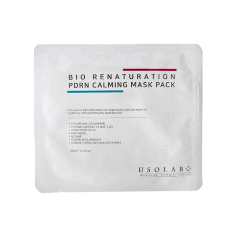 Mặt nạ tái tạo da Usolab Bio Renaturation PDRN Calming Mask Pack