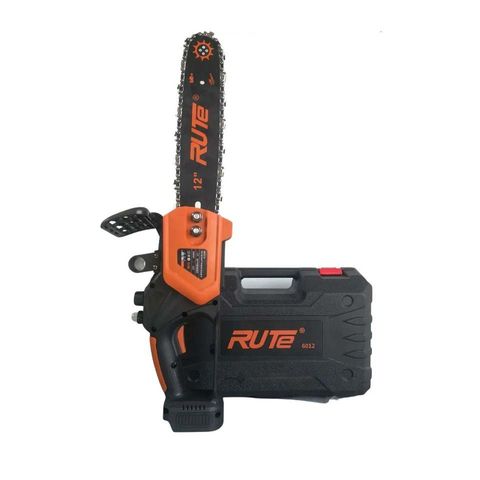 Máy cưa xích pin Rute 12inch - Cắt gỗ dễ dàng với động cơ không chổi than mạnh mẽ, công suất 1600W, khổ cắt 30cm.