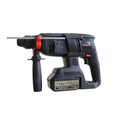 Máy Khoan Đục Bê Tông Hitachi 118V - Công Suất Mạnh Mẽ, Đột Phá Đa Năng cho Xây Dựng và Thi Công, Sử Dụng Pin Sạc 6Ah