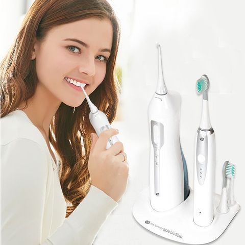 Máy Tăm Nước Siêu Âm RIO DCIT Kèm Bàn Chải Điện - Công Nghệ Làm Sạch Nhanh Chóng, Tăng Cường Sức Khỏe Nướu
