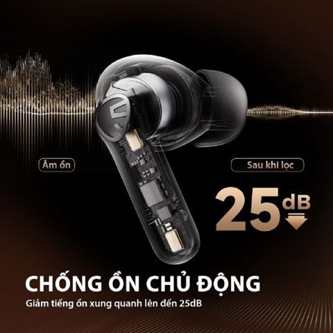 Tai Nghe Bluetooth Soundpeats Life Chống Ồn Chủ Động ANC, Âm Thanh Tuyệt Hảo, Kết Nối Bluetooth 5.2, Thời Gian Sử Dụng 5 Giờ