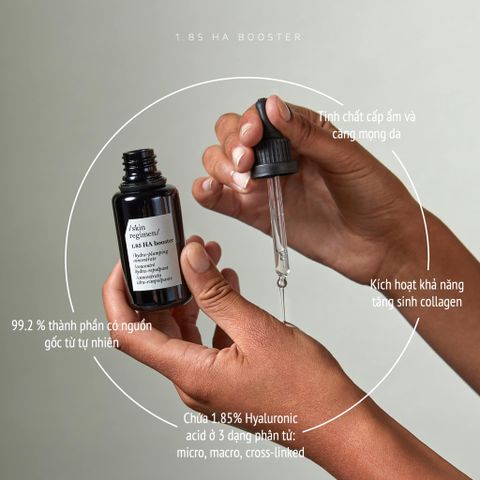 Tinh Chất HA Cấp Ẩm Comfort Zone Skin Regimen 1.85 HA Booster 25ml - Serum Dưỡng Ẩm Tăng Cường Độ Ẩm Cho Da Mịn Màng, Căng Đầy