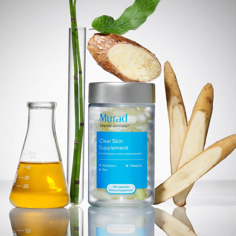 Viên Uống Murad Clear Skin Supplement - Hỗ Trợ Điều Tiết Dầu, Cải Thiện Mụn, Đào Thải Độc Tố, Chăm Sóc Da Khỏe Mạnh