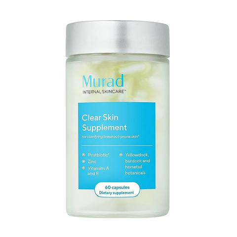 Viên Uống Murad Clear Skin Supplement - Hỗ Trợ Điều Tiết Dầu, Cải Thiện Mụn, Đào Thải Độc Tố, Chăm Sóc Da Khỏe Mạnh