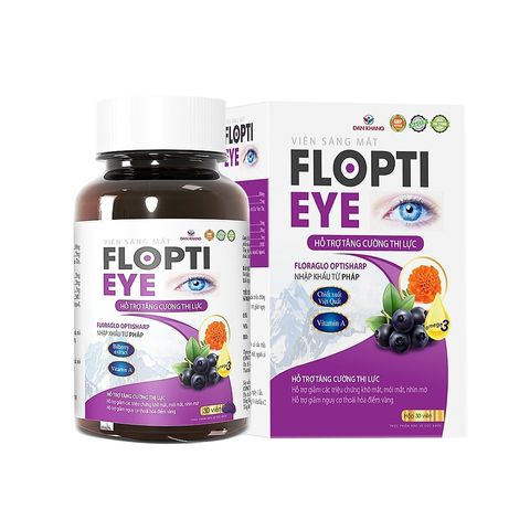 Viên uống hỗ trợ tăng cường thị lực Flopti Eye - Bổ mắt tự nhiên với Omega 3 và Vitamin A cho đôi mắt sáng khỏe mỗi ngày