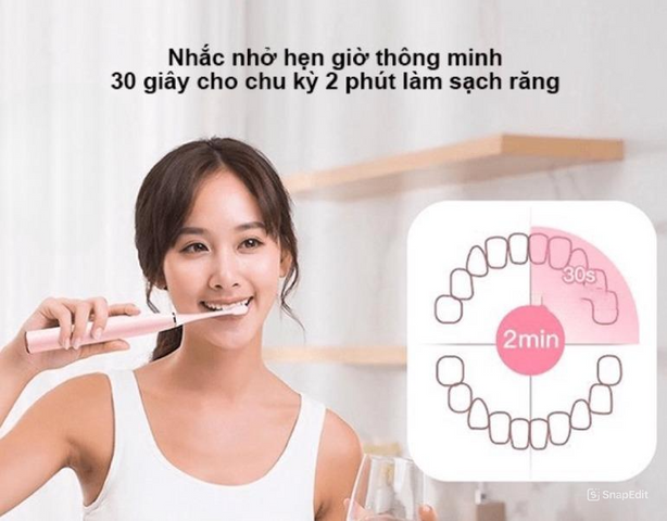 Bàn Chải Đánh Răng Điện Roaman RM-T20 - 3 Chế Độ Làm Sạch, Sạc Cảm Ứng Không Dây, An Toàn Cho Răng Nhạy Cảm, Chống Nước IPX7