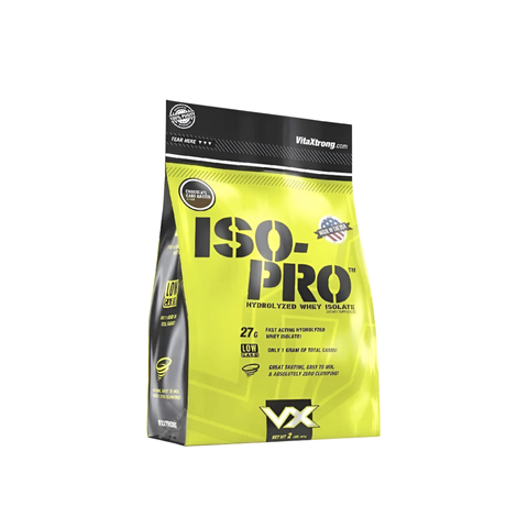 Bột Whey Protein VitaXtrong ISO Pro 100% Hydrolyzed - Hỗ trợ tăng cơ nhanh, hương vị tự nhiên, không đường, không béo - 2LB Chocolate