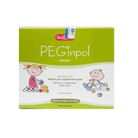 Buona PEGinpol Bột Hỗ Trợ Nhuận Tràng, Ngừa Táo Bón Cho Bé Từ 6 Tháng - Dạng Pha Uống Vị Cam Dễ Uống, An Toàn Cho Trẻ Em