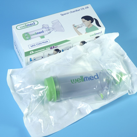 Buồng đệm khí dung Wellmed DL-08 kèm mặt nạ cho bé - Thiết bị chăm sóc sức khỏe hỗ trợ hô hấp an toàn và tiện lợi