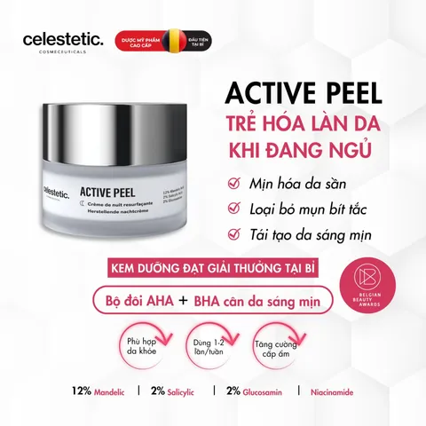 Kem Tái Tạo Da Celestetic Active Peel 50ml - Hỗ Trợ Tẩy Tế Bào Chết, Trẻ Hóa Da, Ngăn Ngừa Mụn, Dưỡng Ẩm, Cải Thiện Da Không Đều Màu