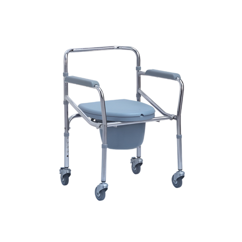 Ghế bô vệ sinh tích hợp bánh xe ONE-X 696 - Thiết kế gọn nhẹ, dễ di chuyển, chịu tải 100kg, tiện lợi cho mọi đối tượng sử dụng